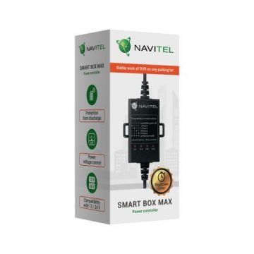 Alimentare pentru camere video auto NAVITEL Smart Box Max, USB-C/miniUSB (Negru)