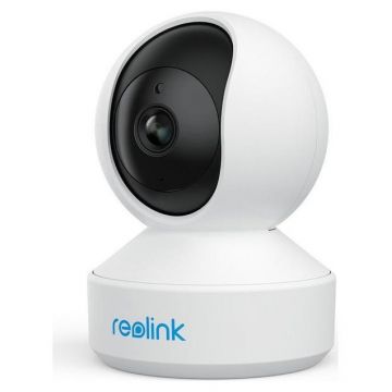 Camera de supraveghere interior Reolink E330, 5 MP, IR 12m, Wi-Fi, Detectie oameni/animale (Alb)