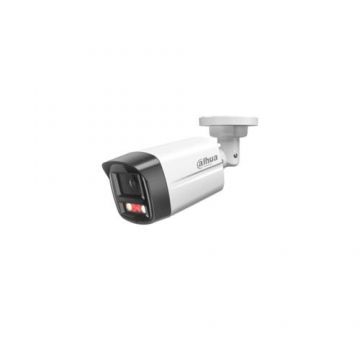 Camera supraveghere exterior IP cu iluminare duala Dahua IPC-HFW1439TL1-A-IL-0280B, 4 MP, 2.8 mm, IR / lumina alba 30 m, microfon, PoE
