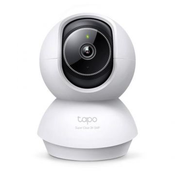 Camera supraveghere interior IP wireless WiFi PT TP-Link TAPO C230, 5 MP, 4 mm, IR 12 m, slot card, microfon si difuzor, detectie smart, 360 grade