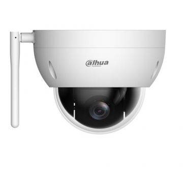 Camera supraveghere IP Dome PTZ Dahua Starlight SD22404DB-GNY-W, 4 MP, 2.8 - 12 mm, WiFi, slot card, suport detectie faciala, zoom optic 4x