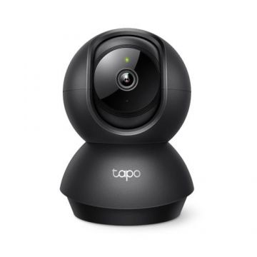 Camera supraveghere video interior TP-LINK Tapo C201, 2MP 108P, 15/30 FPS, Micrifon si Difuzor incorporat, Wi-Fi (Negru)