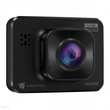 Camera video auto NAVITEL AR250 NV, Full HD 1920x1080, 30 FPS, Ecran TFT 2inch, Senzor G, Microfon si Difuzor (Negru)