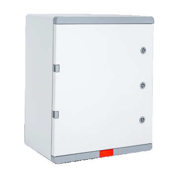 Cutie distributie IP67 din ABS gri, usa mata, placa metalica, 400x600x200 mm PD406020