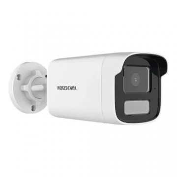 Sistem supraveghere IP complet 4 camere Hikvision 8MP Smart Hybrid Light 50m microfon, NVR 8 canale, HDD si accesorii instalare incluse