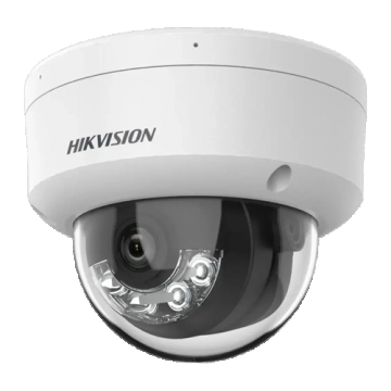 Sistem supraveghere IP Hikvision 8 camere 4K IR 30m lumina alba 30m lentila 2.8mm microfon, NVR 8 canale PoE 12MP AcuSense