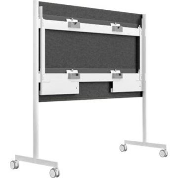 STEELCASE Cărucior pentru tablă interactivă  Steelcase Roam Collection, dimensiune ecran: 85,  pentru Microsoft Surface Hub 2S 85, Alb arctic-Gri Microsoft