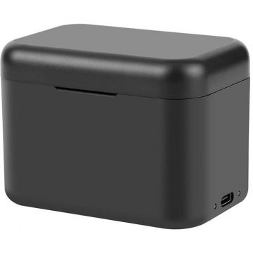 Accesoriu Camera Video Actiune PU999B pentru camera Insta360 X4, Depozitare carduri de memorie, Cablu USB-C inclus, Negru