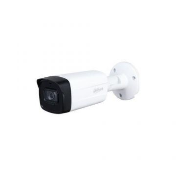 Camera de supraveghere Dahua HAC-HFW1200TH-I8-A-0360B-S6 Bullet analogica, 2MP, 3.6mm,  IR 80m, IP67, metal+plastic