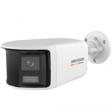 Camera de supraveghere exterior Bullet Hikvision DS-2CE12KF3TP-DLS, 3K, lentila fixa 2.8mm, IR 40M, Microfon, IP67