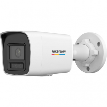 Camera de supraveghere exterior IP Bullet ColorVu Hikvision DS-2CD1047G2H-LIU(2.8MM), 4MP, IR 30m, Microfon, IP67, PoE