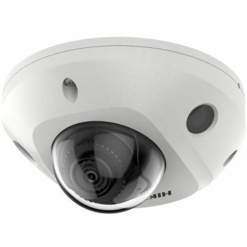 Camera de supraveghere exterior IP Mini Dome Hikvision DS-2CD2543G2-LIS2U(2.8MM), 4MP, 2.8mm, Microfon, IR 30M, Detectare miscare si faciala, IP67