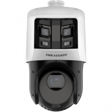 Camera de supraveghere IP TandemVu 6+4MP 25X Colorful & IR Panoramic & PTZ Hikvision DS-2SE4C425MWG-E/26(F0), IP66, PoE+