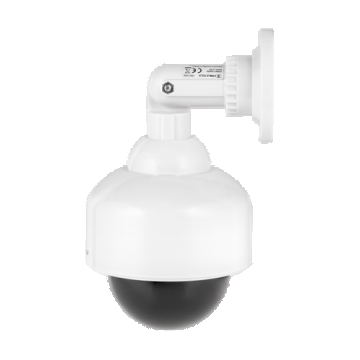 Camera falsa rotativa LED DK-10, 2 baterii AA, dimensiuni compacte, dispozitiv spionaj