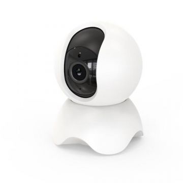 Camera Interior LUXION S2-Z0, 2MP - HD, Wi-Fi, Suport SD 128GB, Infrarosu, Detectie Miscare (Alb)