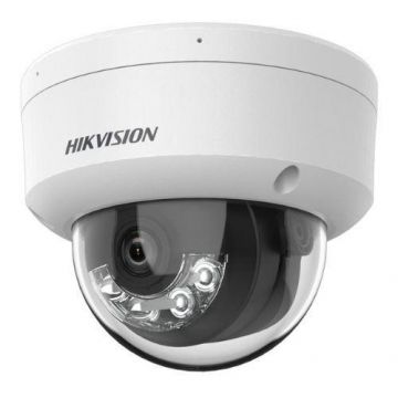 Camera IP Dome Hikvision DS-2CD1123G2-LIUF(2.8MM), 2MP Smart Hybrid Light, Microfon, PoE, IR 30m, Lumina Alba 30m, lentila 2.8mm, IP67, IK08