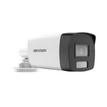 Camera supraveghere exterior Hikvision Smart Hybrid Light DS-2CE17D0T-LFS, 2 MP, IR 40 m, lumina alba 40 m, 2.8 mm, microfon