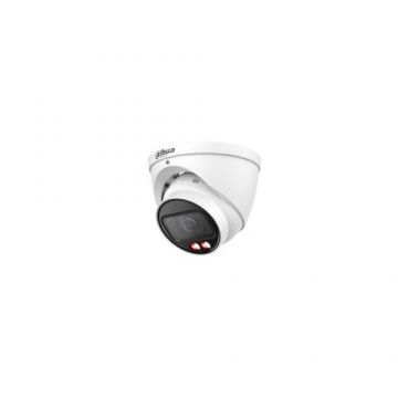 Camera supraveghere exterior IP Dome cu iluminare duala Dahua WizSense IPC-HDW2849T-ZS-IL-27135, 8 MP, 2.7 mm - 13.5 mm motorizata, IR/lumina calda 40 m, microfon, slot card, PoE