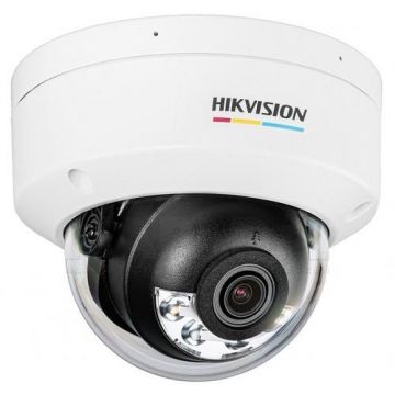 Camera supraveghere exterior IP Dome Hikvision ColorVu DS-2CD1147G2H-LIU, 4MP, 2.8 mm, IR 30 m, microfon, PoE