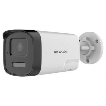 Camera supraveghere exterior Turbo HD Hikvision 2MP, Smart-Hybrid Light, IR 40m, Lumina Alba 40m, Microfon, Difuzor, lentila 2.8mm, IP67 - DS-2CE17D0T-LTS(2.8mm)