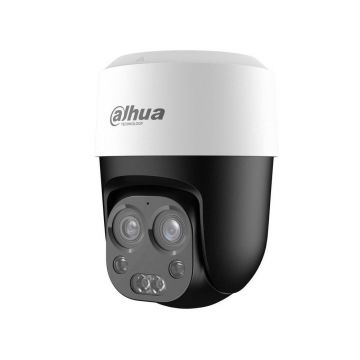 Camera supraveghere Speed Dome PT cu iluminare duala Dahua HAC-PT1200B-IL-A-E2Z-2860, 2MP, 2.8 mm + 6 mm, IR/lumina alba 50 m, microfon, instalare rapida, 6x zoom hibrid