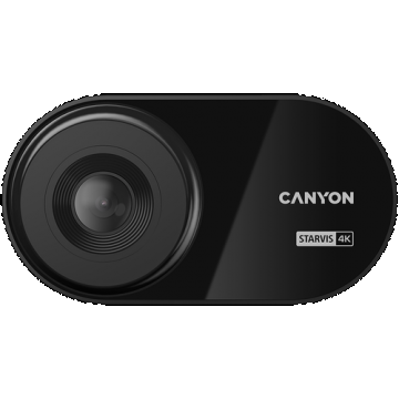 Camera video auto CANYON DVR40, 4K Ultra HD 30 fps, Wi-Fi, Ecran IPS 3inch, Unghi de filmare 140 grade (Negru)