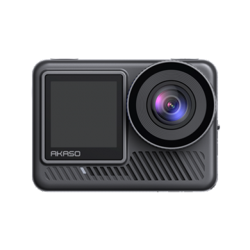 Camera video de actiune AKASO Brave 8 Lite, 4K 60 FPS, 20MP, Control vocal, Stabilizare 6 axe, Ecran 2inch/1.22inch, Wi-Fi, HDR, IPX8 10m (Negru)