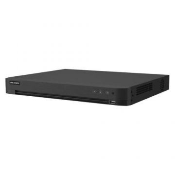 DVR 16 canale AcuSense Hikvision iDS-7216HUHI-M2/X, 5MP, latime banda 256Mbps, 2x port SATA