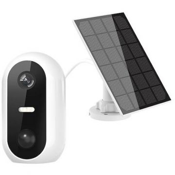 EXTRALINK Camera de supraveghere Extralink EX.32985 Smart Life SolarEye, Full HD 1080P, alb/negru, 140x210x95mm, cu panou solar, acumulator 5200mAh
