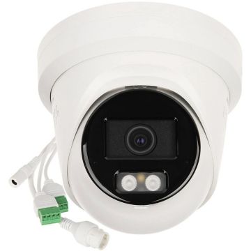 HIKVISION Camera de supraveghere ColorVu Hikvision DS-2CD2387G3-LIS2UY/SL(2.8MM), lentila fixa, IP Turret 8MP Smart Hybrid Light, IR 30M