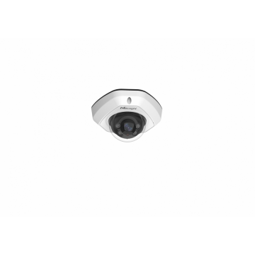 MILESIGHT TECHNOLOGY Camera de supraveghere pentru exterior Milesight, IP mini Dome, Distanta IR 30 m, Tip lentila fixa 2.8 mm, Rezolutie 8 Mpx, Microfon, PoE, Carcasa metal, Slot card SD, MS-C8173-PD