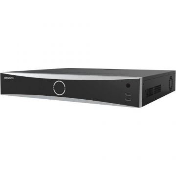 NVR Hikvision 16 canale IP 12MP, 4K@60Hz, AcuSense, Recunoastere faciala 8CH, Protectie perimetrala 4CH, PoE 16 porturi, HDD 16TB, DS-7716NXI-I4/16P/S(E)