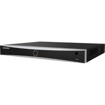 NVR Hikvision 16 canale IP 8MP/4K, AcuSense, Recunoastere faciala 8CH, Protectie perimetrala 4CH, Latime banda 256Mbps, HDD 28TB, DS-7616NXI-I2/S(E)