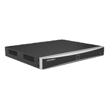 NVR Hikvision, 8 canale PoE, 32MP, AI AcuSense/AcuSearch/AcuSeek, HDMI 4K, 2xHDD 20TB, Alarma, Rack 1U, DS-7608NXI-I2-8P-VPro
