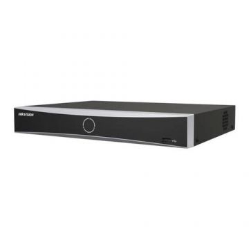 NVR HikVision AcuSense DS-7608NXI-K1/8P(D), 8 canale, 4 K, 80 Mbps, recunoastere faciala, protectie perimetrala, PoE