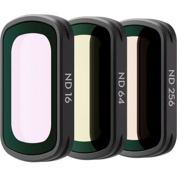 Set 3 Filtre Magnetice ND16/64/256 pentru DJI Osmo Pocket 3 Negru
