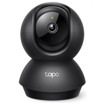 TP-LINK Camera de supraveghere Smart TP-Link Tapo C201 cu Pan/Tilt 360 grade, Full HD 1080P, Utilizare Baby Monitor Wireless Audio Video, Night Vision, Detectare inteligenta, Two-Way Audio, Alarma sonora si luminoasa, Control Vocal, IP Wi-Fi, Mod Privacy