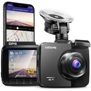 AZDOME Camera auto DVR AZDOME GS63H, 4K, WiFi, GPS, Unghi 170, WDR, G-Sensor, Mod parcare, Filmare in bucla