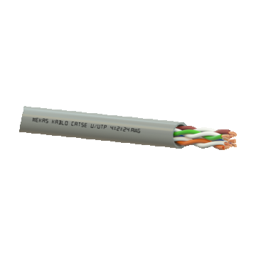 Cablu U/UTP, cat 5e, 4x2x24 AWG, Cupru, 305m - Mekas Kablo MEK90-4x2x24-5U
