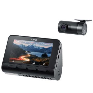 Camera auto fata/spate Dual Channel 70Mai A800SE, 4K, unghi vizualizare 140 grade, ecran 3 inch, slot card, microfon si difuzor, HDR, ADAS, GPS, WiFi, control vocal