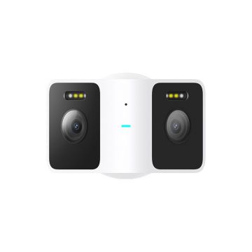 Camera de supraveghere exterior Xiaomi Outdoor Camera CW100 Dual 2K, doua obiective, alba, cu fir