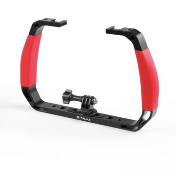 Dispozitiv de Scufundare Subacvatica PU926R pentru Camere de Actiune DJI Insta360 GO3 / X3 si Go Pro Rosu/Negru