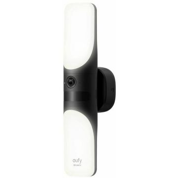 eufy Camera supraveghere eufy Security Wall Light Cam S100, 2K, 1200 lumeni, Night Vision Color, AI, IP65, Floodlight Camera, Negru
