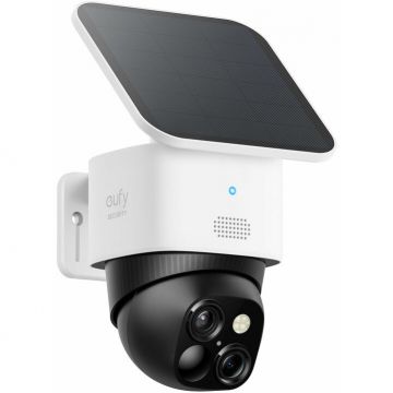 eufy Camera supraveghere eufy SoloCam S340, Wireless, Panou Solar, Dual Camera, Supraveghere 360, 2.4 GHz Wi-Fi