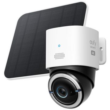 eufy Camera supraveghere video eufy 4G LTE Cam S330, cu Panou Solar, 4K UHD Pan/Tilt, WiFi, AI, Alb eufy Camera supraveghere video eufy 4G LTE Cam S330, cu Panou Solar, 4K UHD Pan/Tilt, WiFi, AI, Alb