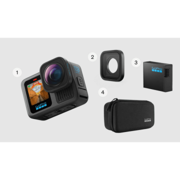 GoPro Camera video de actiune GoPro HERO13 Black Ultra Wide Edition, 27MP, 5.3K, Ecran tactil 2.27, Stabilizare HyperSmooth 6.0, TimeWarp 3.0, Wi-Fi, Bluetooth, Control vocal, Negru GoPro Camera video de actiune GoPro HERO13 Black Ultra Wide Edition, 27MP, 5.3K, Ecran tactil 2.27, Stabilizare HyperSmooth 6.0, TimeWarp 3.0, Wi-Fi, Bluetooth, Control vocal, Negru