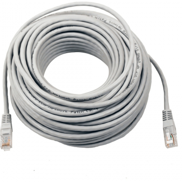Patchcord cablu UTP CAT6 CCA 8x0.5mm ,lungime 50 metri ,diametru 6mm,culoare gri
