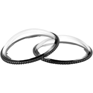 Set 2 Capace Protectie Lentile PU988T pentru Insta360 X4 Transparent/Negru