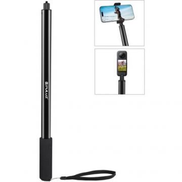 Suport Metalic pentru Selfie PU641B Extensibil pentru Camera Video de Actiune Insta360 One RS/X2/X3/X4 Maxim 2M Negru