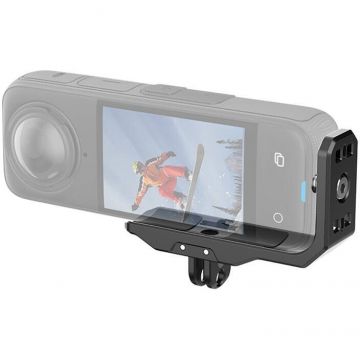 Suport Orizontal PU982B pentru Insta360 X4 Negru
